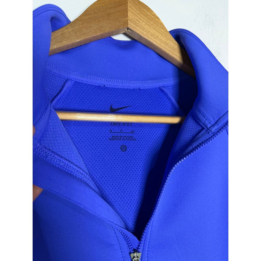 Blue Nike Women's Dri-FIT Prima 1/2-Zip Training Top Size Small MSRP $100 - Picture 4 of 7